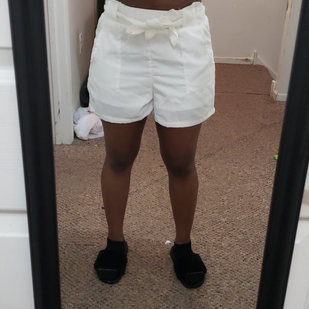 Elegant Tie Waist Shorts